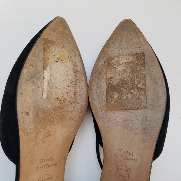Stuart Weitzman 5.5 Gilligan Suede Lace Up Flats - Picture 12 of 12